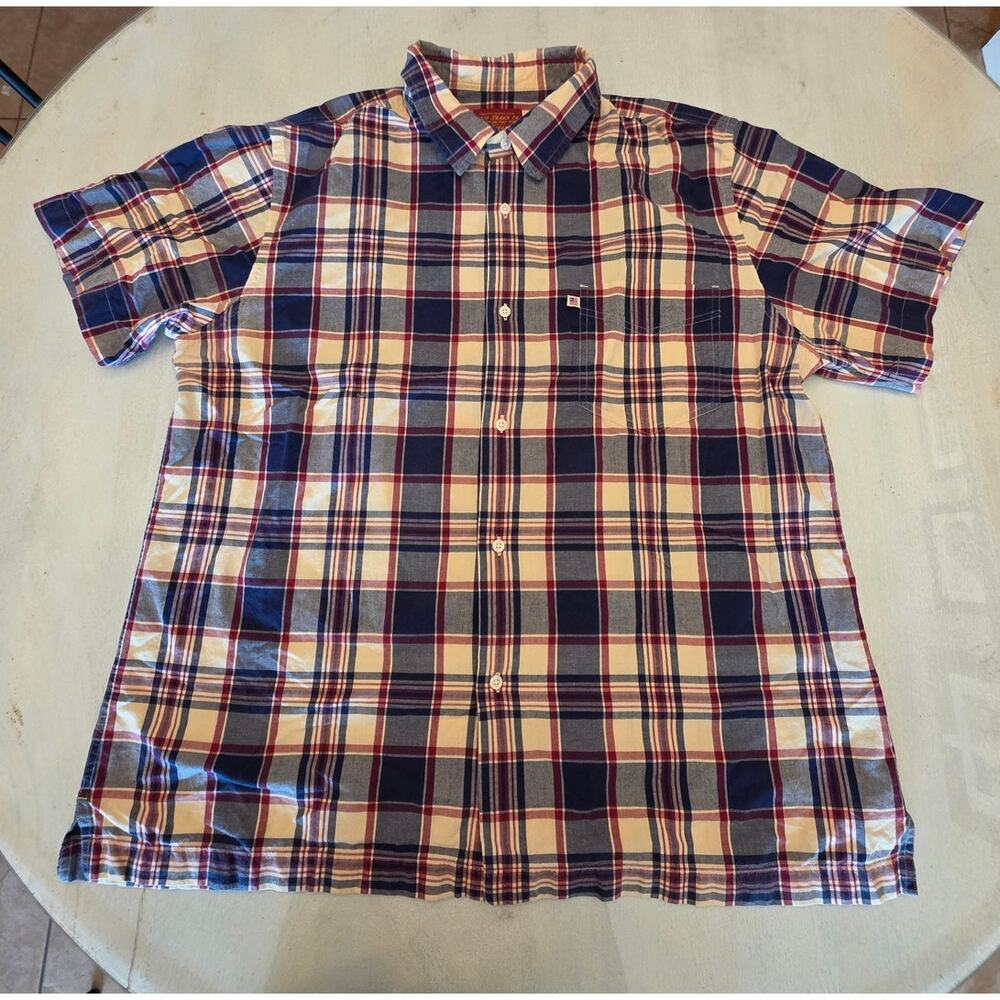 Polo Jeans Co Ralph Lauren Plaid Button Up Men's Shirt SZ XXL
